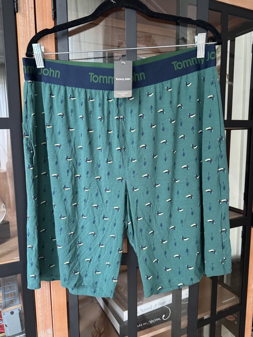 NWT Tommy John sleep boxer shorts silky soft mallard ducks modal second skin pjs